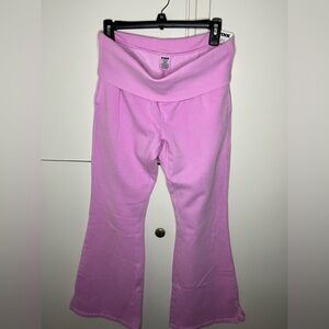 PINK Victoria's Secret bubblegum pink flare sweatpants